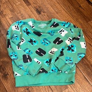Hybrid Apparel Green and Blue Kids Sweatshirt